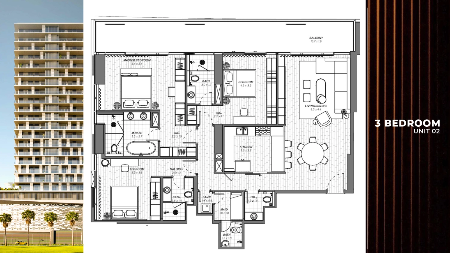 3 BR - Type A